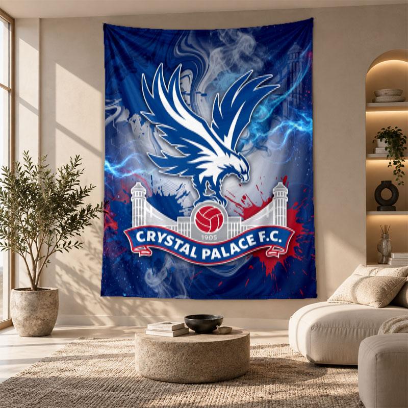 Decorative Tapestry,Crystal Palace Football Printed Wall Art, Lightweight Wall Hanging For Bedroom Background