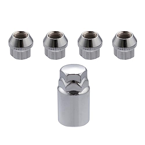 

A ABSOPRO Колесные гайки-фиксаторы Колесные гайки-фиксаторы Автомобильные гайки-фиксаторы M12x1.25 для Chevrolet, Trac ker 1998-2004 Стальной серебристый тон