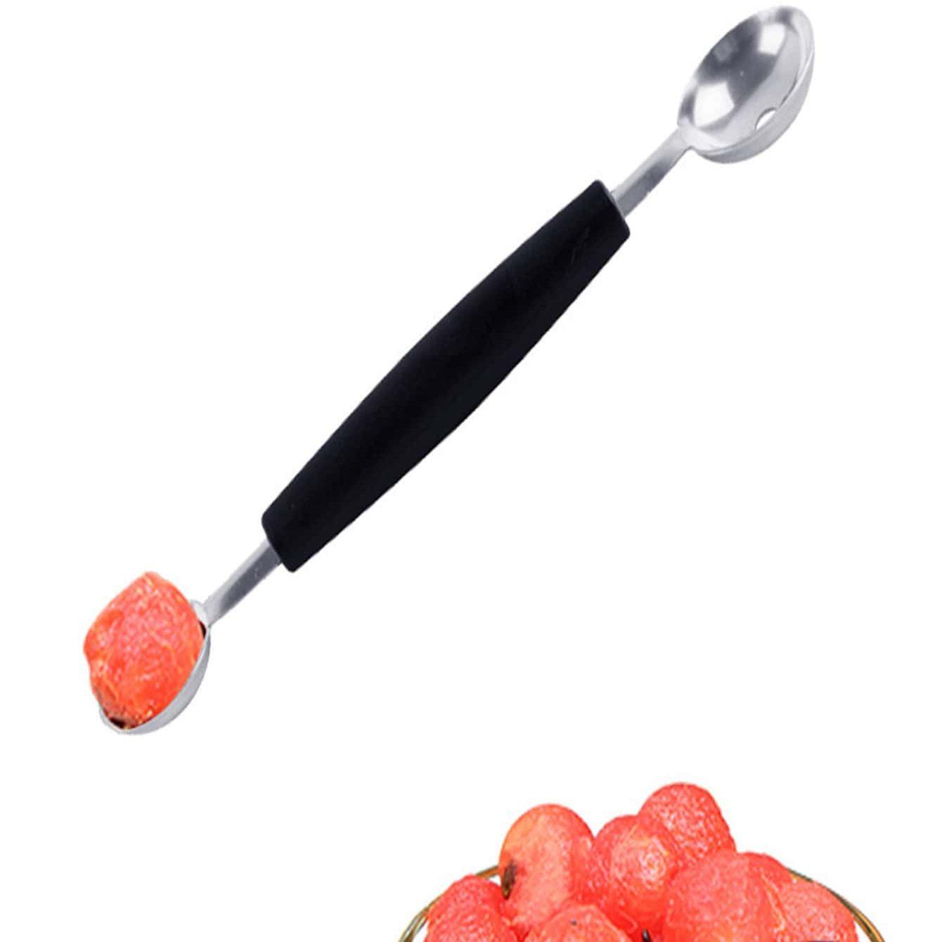 

Многофункциональный нож для карвинга 2 в 1, для фруктов, арбуза, дыни, для DIY, ложка для выкапывания больших шариков мороженого, кухонные инструменты из нержавеющей стали