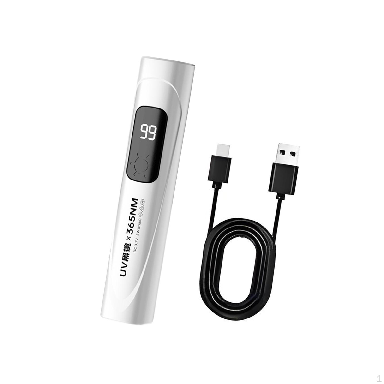 

Fluorescence Detection Pen Lightweight Small Practical Fluorescent Test Tool Black білий