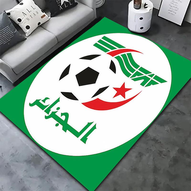 Algeria National Football Carpet Rug for Living Room Bedroom Home Sofa Decoration,Kids play Non-slip Floor Mat
