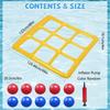 with Inflator Pump Inflatable Pool Toy Set Portable Inflatable Water Toss Game  2-10 Players
