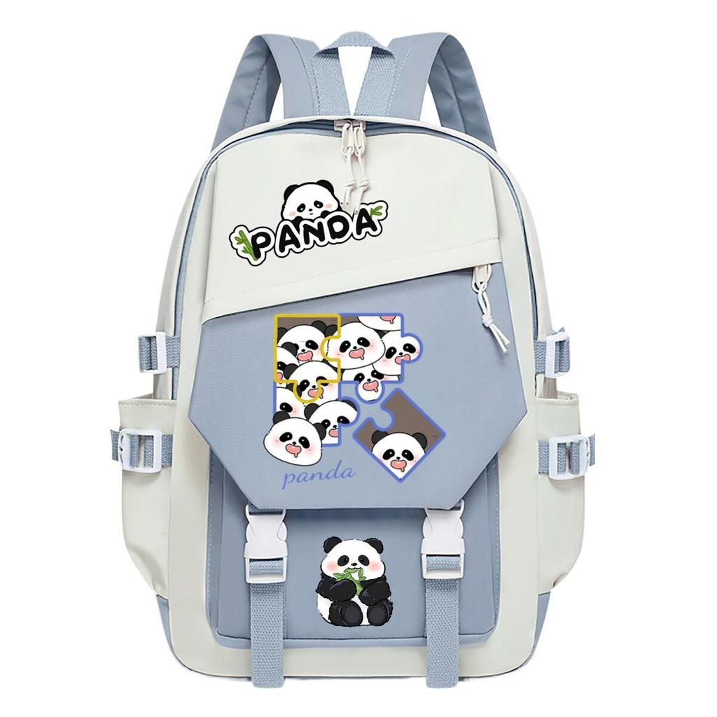 Panda Huahua Cartoon Printing Primary And Secondary School Students High Value Backpack Large Capacity Versatile School Bag