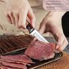 1pc Solid Wood Multi-use Stainless Steel Fruit Knife Chef's Knife Meat Knife Cut Steak Knife