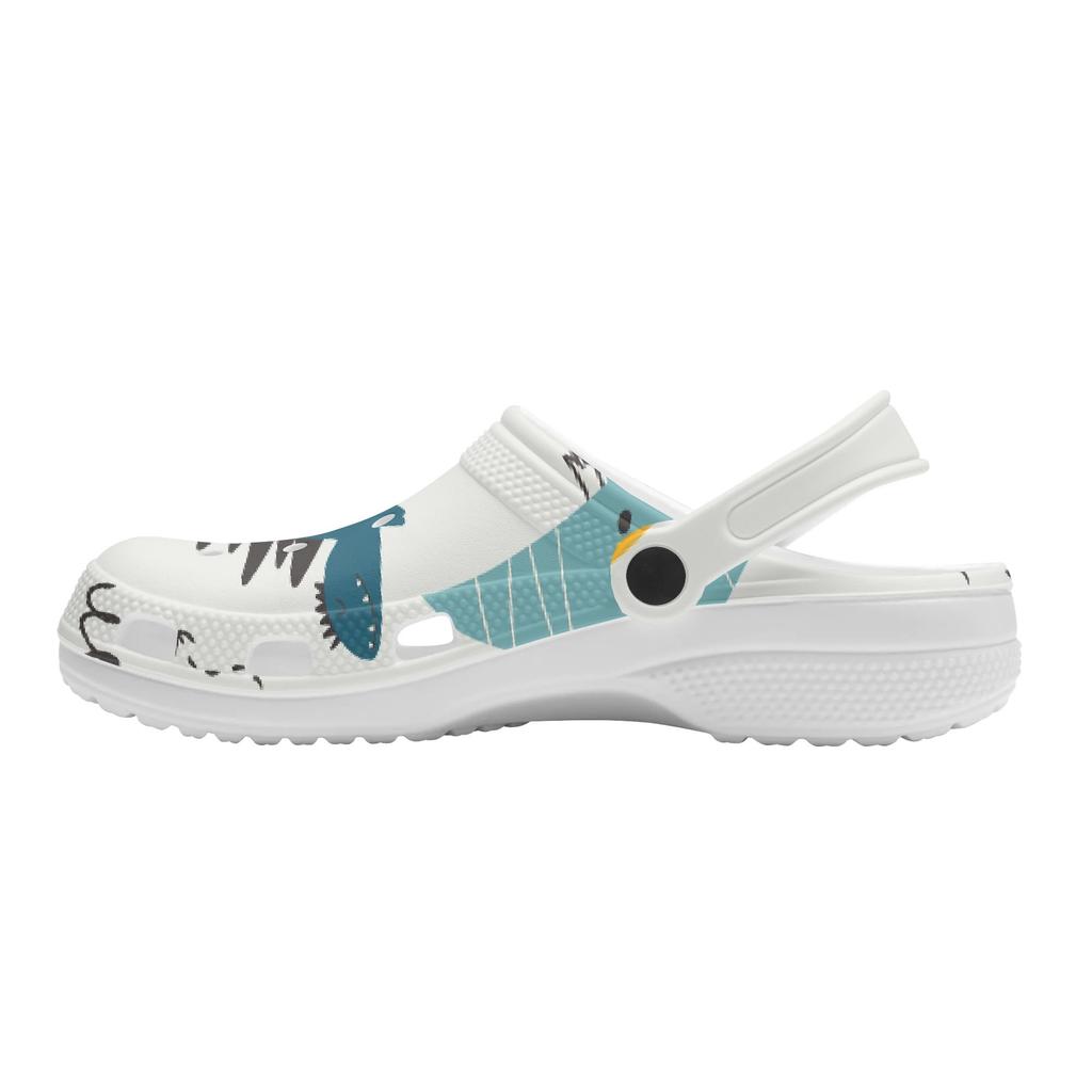 Casual Printed EVA Clogs for Women Men Ventilated Lightweight Slip On Casual Shoes Soft Sole Summer Sandals Daily Leisure Wear