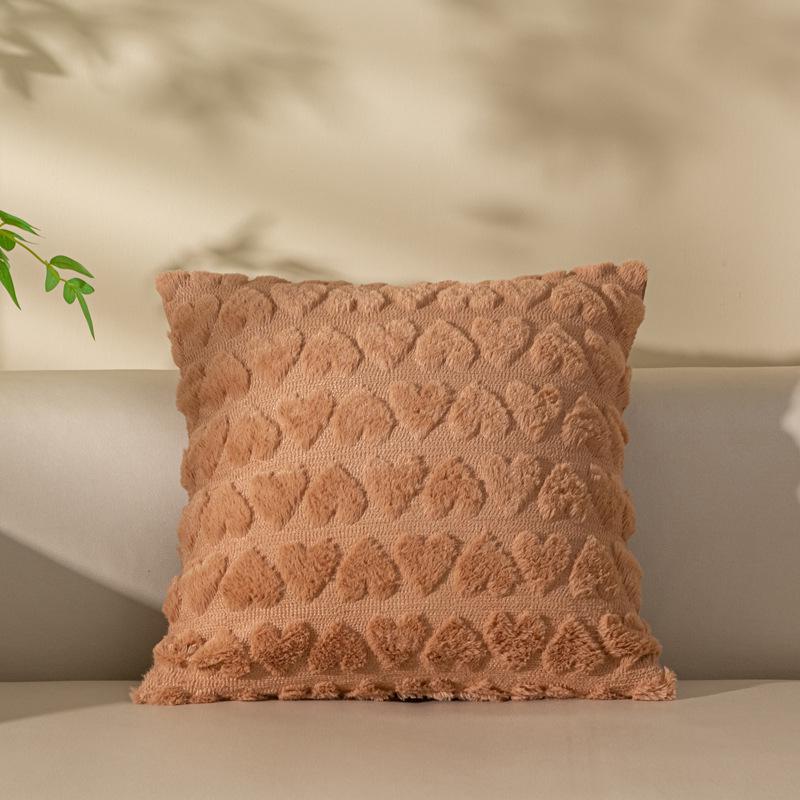 

Уютная плюшевая подушка на осень и зиму - современный простой дизайн для дивана или гостиной 45*45cm Single-sided Cushion Cover