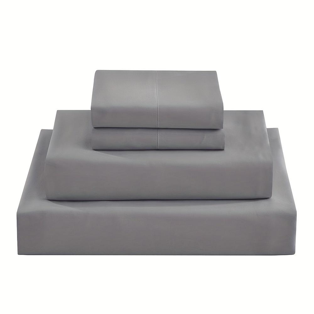 3/4 PC Bed Sheet Set Solid Color Mattress Protector Soft and Comfortable Bedding Bed Sheet Non-Slip Deep Pocket Fitted Sheet Set