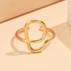Trendy Adjustable Irregular Cross Design Stainless Steel Ring for Women