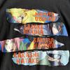 [USED] NARUTO Shippuden Short Sleeve T-Shirt, Size M, featuring Kakashi, Sasuke, and Sakura