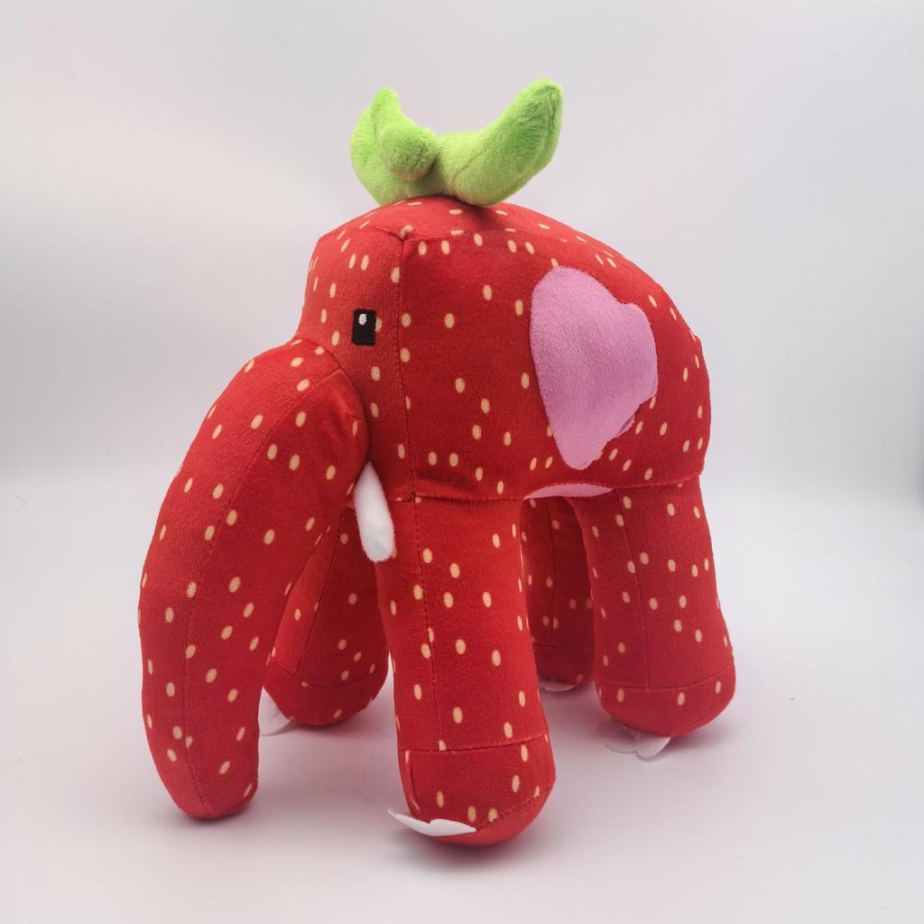 Plush Toys, Brain Rot Toys, Game Toys, Steal a Brainrot, Christmas Gifts, New Year's Gifts, Children's Gifts (strawberry Elephant)