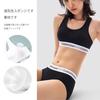 [Carbin Koneer] Women's Bra and Panties Set, Cotton, Non-wired Bra, Sports Bra, High Elasticity, Soft Touch, Suitable for Day and Night Use, Breathabl