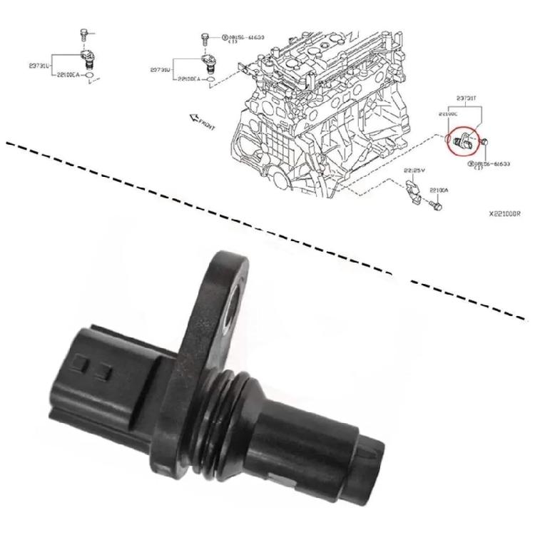 Enhances Fuel Efficiency Crankshaft Sensor For NV200 1.8L 2.0L Engine Applications Construction 23731-1VA0A 23731-EN20A
