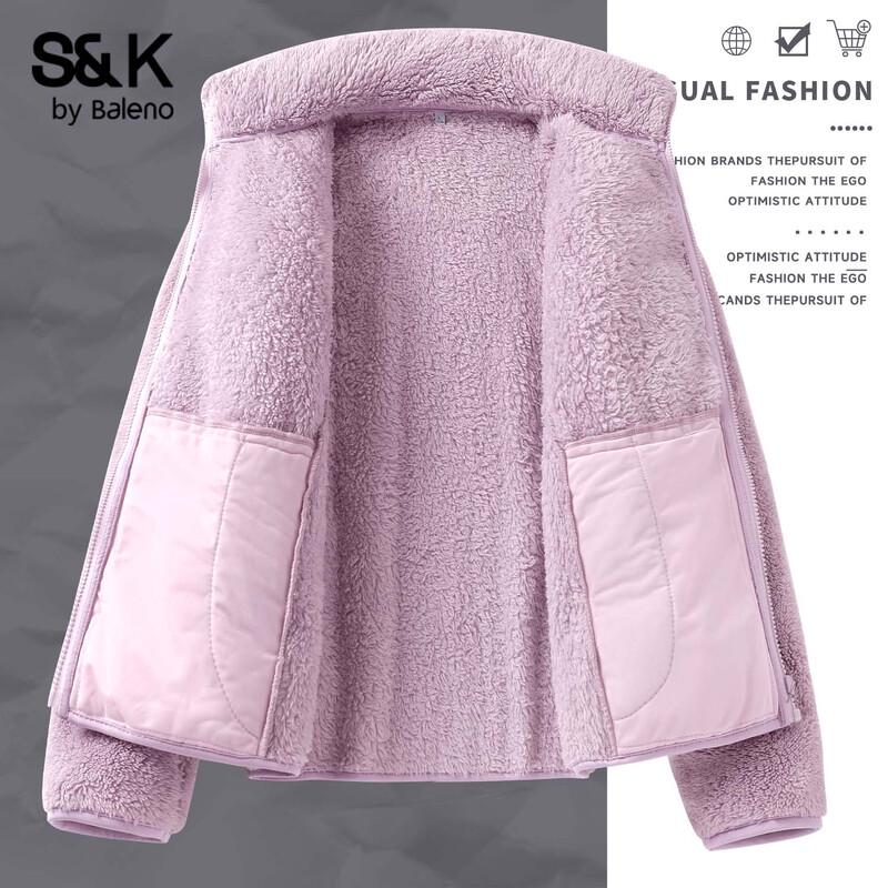 

Baleno Women s S&K Stand-Collar Plush Fleece Cardigan XL