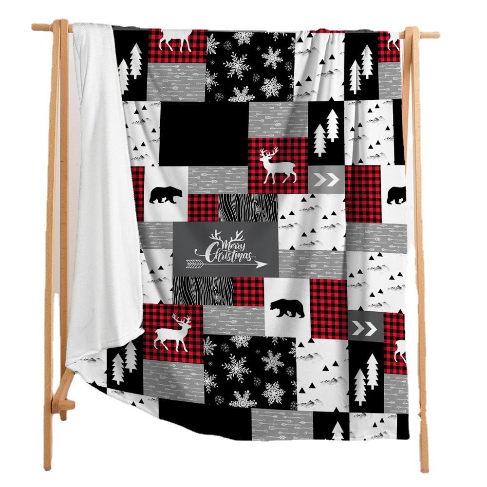 Digital Print Flannel Blanket Wish Christmas Blanket Flannel Blanket