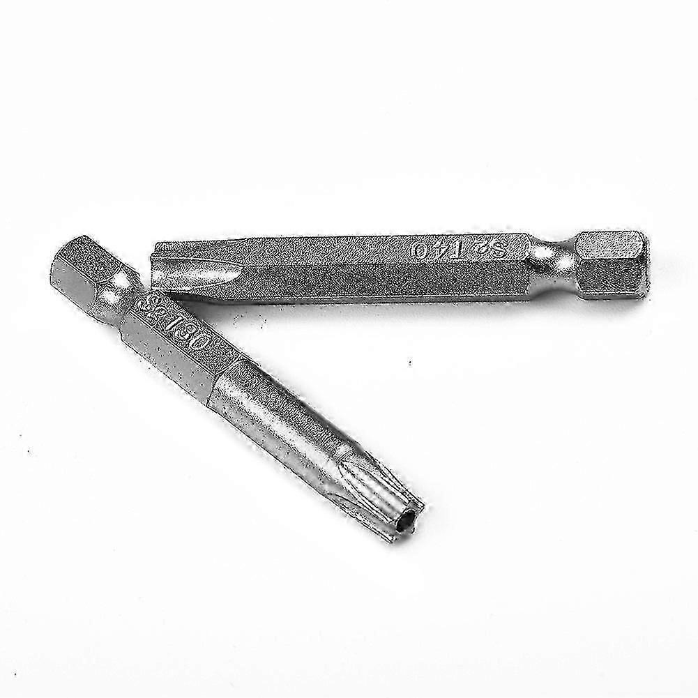 7Pcs Screw Driver Set 50mm 1/4inch Hex Shank Five-Point  Alloy Steel Magnetic Torx Screwdriver Bits T10-T40 Hand Tools BQD