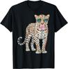 Leopard Bubblegum Sunglasses Funny Animal Teen T-Shirt Unisex