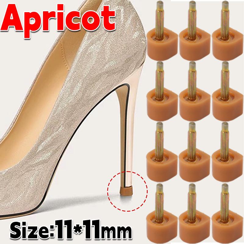 10pz Nuovi Puntali di Ricambio per Tacchi Alti con Perni per Scarpe da Donna con Tacchi Alti Puntali Tappi Perni Rialzi Tappi di Ricambio per Tacco Protezioni