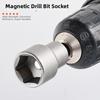 6-13 Mm Steel Socket Adapter Set 1/4” Hex Bolt Driver Socket Kit Deepen Magnetic Bits  Hand Tools