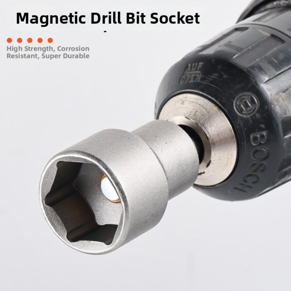 6-13 Mm Steel Socket Adapter Set 1/4” Hex Bolt Driver Socket Kit Deepen Magnetic Bits Hand Tools