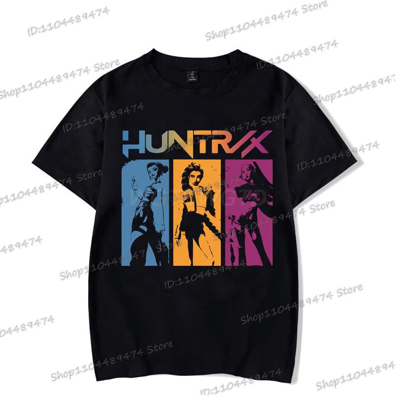 Anime KPop Demon Hunters Graphic Rumi Printed T Shirt Women Men Manga Tshirts Harajuku Korean Ulzzang Summer Crewneck T-shirts
