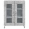 Highboard Concrete Grey 69.5 x 34 x 180 cm Engineered Wood