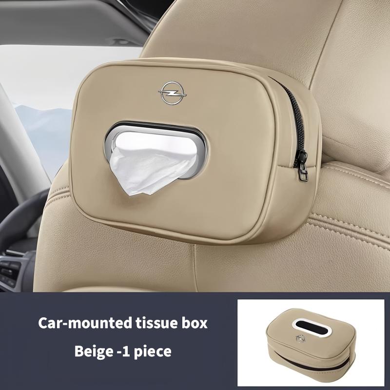 Auto-Taschentuchbox Hochwertiges Leder Auto-Papierhandtuch-Aufbewahrungstasche Für Opel Astra j g Insignia Corsa d Vectra c Zafira a Auto-Gadgets