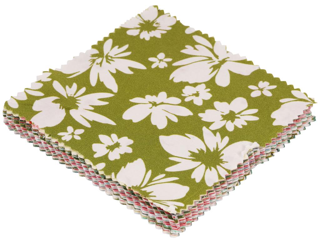 Soimoi Vorgeschnittener 5-Zoll-Baumwollstoff mit Blumenmuster, Quilting-Quadrate, Charm-Pack, DIY, Patchwork, Nähen, Basteln –