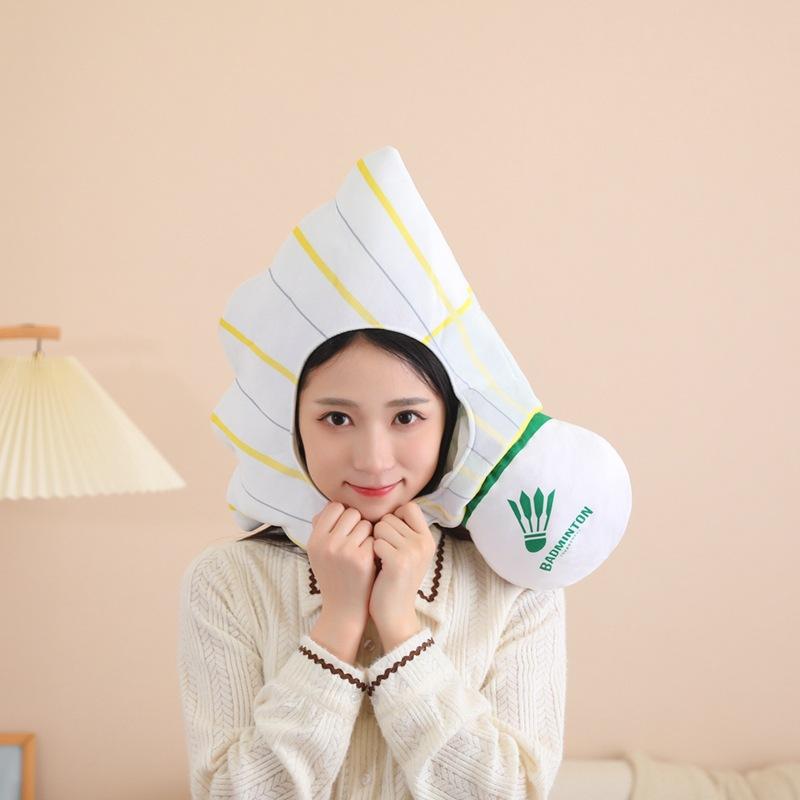 

Хэллоуинские игры, головной убор для бадминтона, шляпа, фотореквизит, фотореквизит, мультяшный головной убор, реквизит для выступлений 52*46CM0.2kg