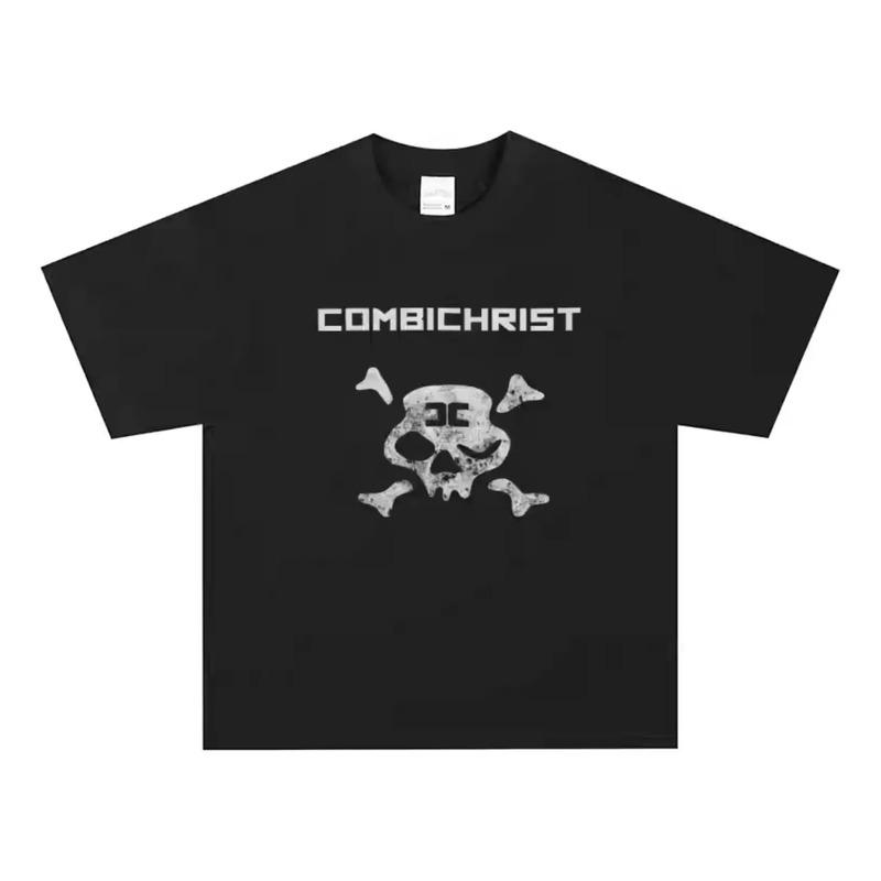 Camiseta 2025 De Combichrist Band Rock Skeleton, Estilo Retr S