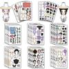 Korean Kpop Cute Dress-Up Stickers: 24 Large Sheets - Idol Witch Hunter Group, Handmade Decompression Stickers.