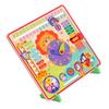 1in1 Multifunctional Wooden Toy Clock for Learning Time Understanding, Safe and Attractive with Bright Colors