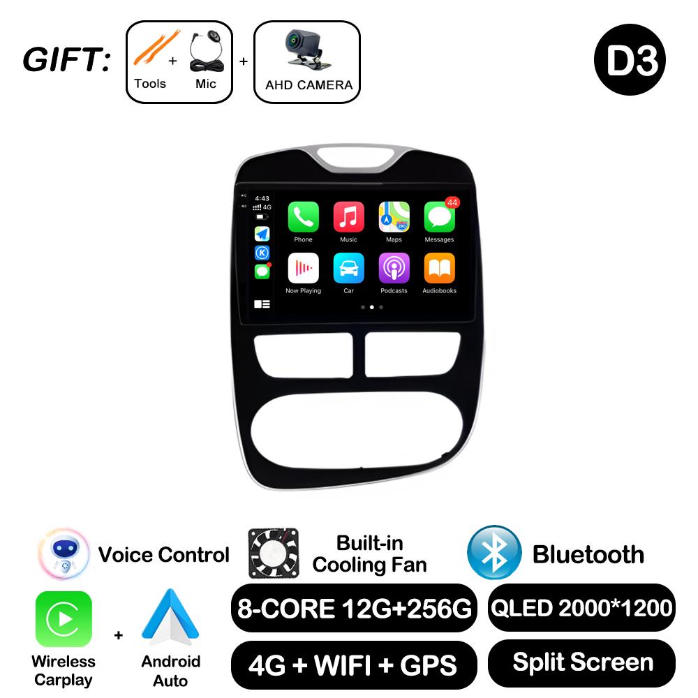 10'' For Renault Clio 4 2012 - 2016 Carplay Car Radio Multimedia Video Player Android Auto 4G WIFI GPS Navigation DSP stereo BT