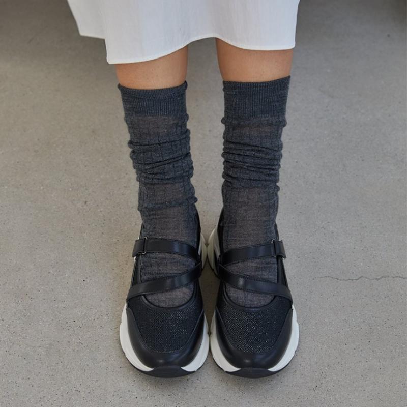 Thom Mcan Women S Comfort Mary Jane SneakerS Black 8tmny25S1S