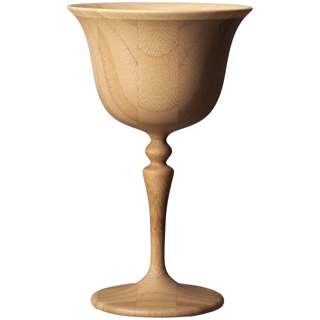 RIVERET Vessel Cocktail Glass, Manhattan, 150ml, Bamboo, Dishwasher Safe, Brown, RV-121B