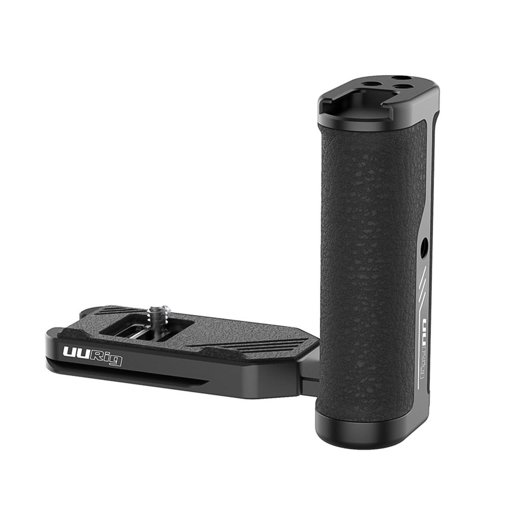 Universal Camera Side Handle Grip With Cold Shoe Mount - Ergonomic Vertical Shoot Plate For DSLR & Mirrorless Cameras