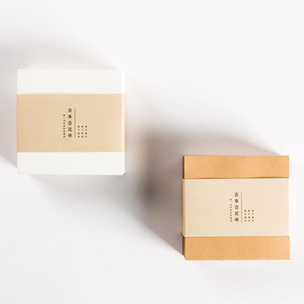 N Kez İçin Kalınlaştırılmış Kare Tuğla Notları Basit Kırtasiye Boş Yırtılabilir Not Defteri ve 400 Post-it Not