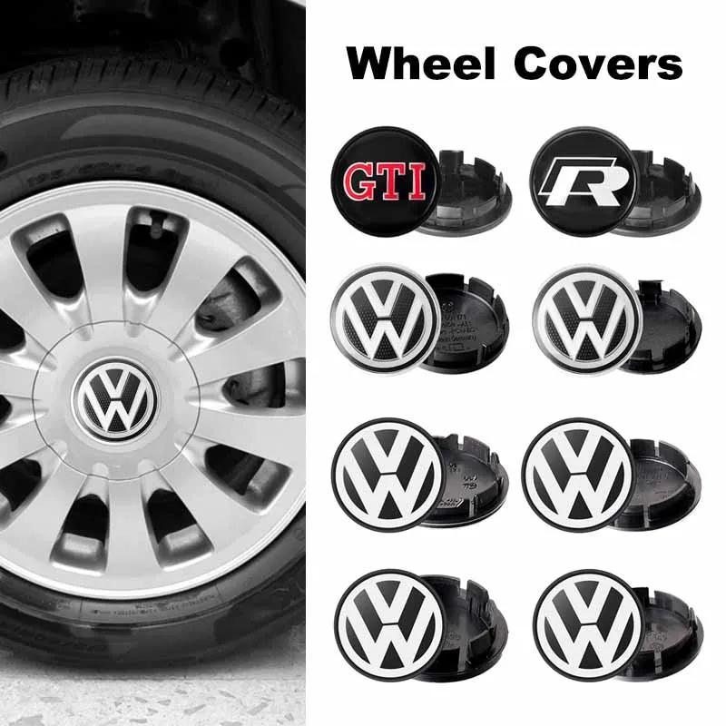 2025 Hot For Volkswagen VW R/GTI Wheel Cap Golf 4/Polo/Beetle Modified Wheel Cap with Badge Fashion Wheel Cap Advanced Automotiv