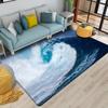 Beach Waves Printed Carpets for Living Room Kids Room Rug Kitchen Mat Floor Carpets Modern Entrance Mat Home Bathroom Rugs INS