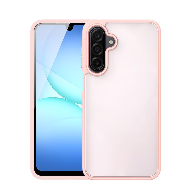 

Skin-Feel Matte Phone Case for Samsung A17, A07, A27, A56 - Full Coverage & Transparent Back Cover Samsung A17 (5G/4G)/A26 5G/A16 (5G/4G) светло-розовый