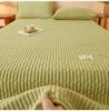 Class A Quilted Fleece Single Bed Cover – Thick, Non-Slip, Dustproof Tatami Bedding Cover