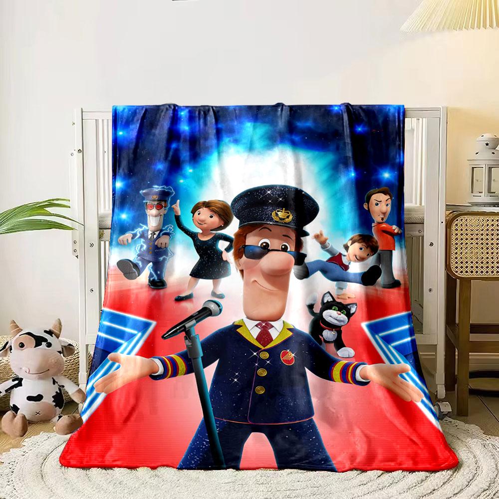 

A cheerful cartoon character in a glittery suit sings on stage. for all seasons blanket lunch break throw gift 80cm x 120cm