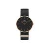 [Official Shop/2-Year Warranty/Authentic Import] Daniel Wellington DW Watch for Men and Women, Classic Black Cornwall, 36mm, Stylish Black Leather Wat