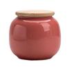 Creative Bamboo Lid Sealed Tea Jar Portable Mini Ceramic Storage Jar Nut Candy Food Storage Container Ornament Home Decoration