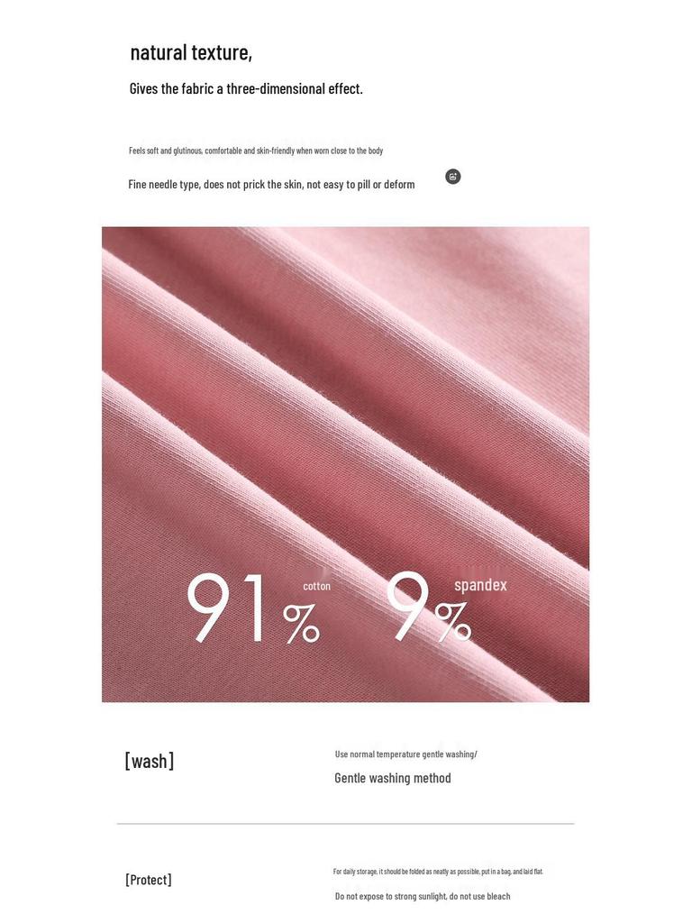 Korean Style Slim Fit V-neck Color Block Patchwork Long Sleeve T-shirt - Cotton Base Layer