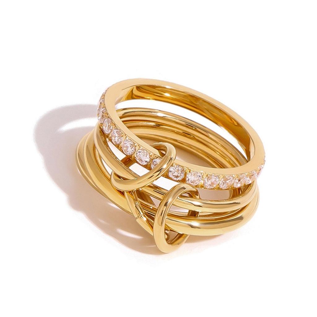 Practical Sturdy Alloy Rings With A Simple Styles Convenient for Trendy Men and Women Seek Fashion and Individuality