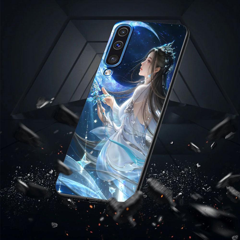 Anime Jade Dynasty Case for Samsung Galaxy A03 A04s A20 A30 A20e A70 A70s A50 A40 A30s A50s A20s A10s A10 TPU Black Phone Cover