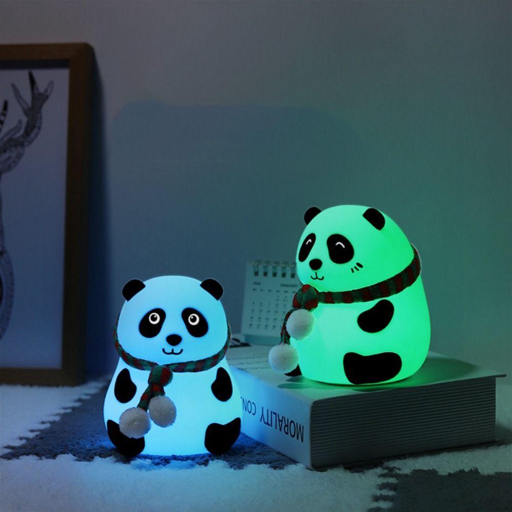 Panda Patting Panda Desk Lamp Percussive Dimmable Table Lamp Panda Night Light Atmosphere Lamp
