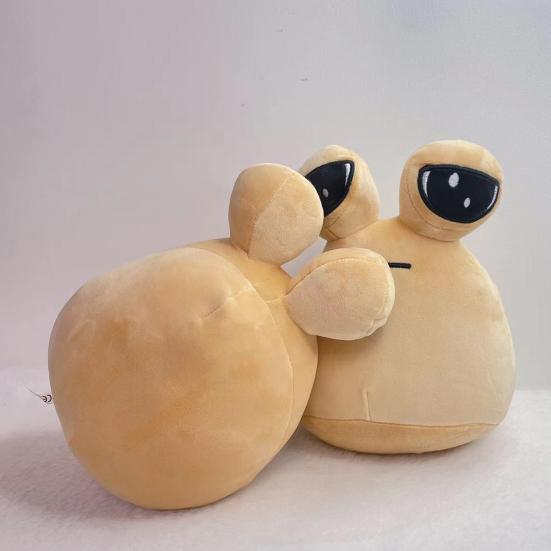 22CM Big Eye Aliens Plushie Game Character Inspired Soft PP Cotton Stuffed Aliens Snail Toy Doll Home Decoration Game Lover Birthday Gift