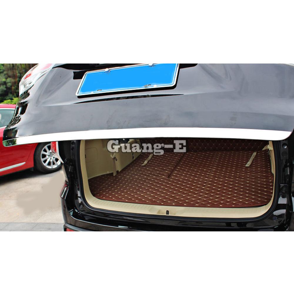 For Toyota Highlander 2015 2016-2017 2018 2019 2020 Cover Stainless Steel Rear Door Bottom Tailgate Frame Plate Trim Lamp Trunk