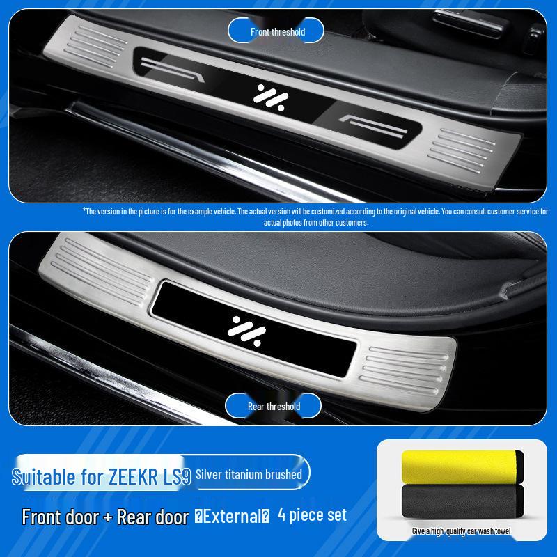 ZEEKR LS9 Car Accessories: Door Sill Protector – Stainless Steel Welcome Pedal for All 26 Models